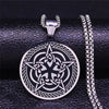 Celtic Pentacle Necklace Stainless Steel Wicca Pagan Star Pendant