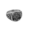 Celtic Tree of Life Signet Ring Stainless Steel Yggdrasil Band