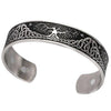 Celtic Tree of Life Yggdrasil Cuff Bracelet Stainless Steel Magnetic Top View