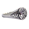 Women's Celtic Triquetra Ring Trinity Knot Stainless Steel Band