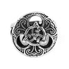 Celtic Warrior Shield Ring Silver Stainless Steel Ainle Laoch Band