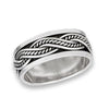 Celtic Weave Spinner Ring 925 Sterling Silver Worry Fidget Anti Anxiety Band