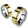 Classic Gold Spinner Ring Stainless Steel Anti-Anxiety Fidget Band