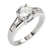 Cubic Zirconia Engagement Rings Five CZ Stone Wedding Band