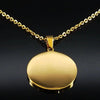Dragon Yin Yang Necklace Gold Stainless Steel Draco Opposite Balance Amulet Backside