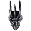 Fantasy King Helmet Ring Dark Stainless Steel Cosplay Medieval Warrior Band Face