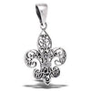 Fleur de Lis Necklace 925 Sterling Silver French New Orleans Pendant