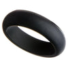 Flexible Black Silicone Ring Rubber Wedding Band