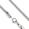 Franco Wheat Chain Silver Stainless Steel 3mm Right View