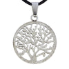 Glittery Stainless Steel Tree of Life Pendant Necklace 1