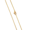 Gold Cable Chain Necklace Womens Stainless Steel 1.6mm Right View
