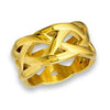 Gold Celtic Knot Stainless Steel Ring