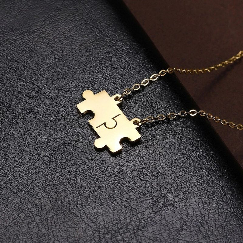 Autism Necklaces - Puzzle Piece Heart Pendant Necklace|AutismThings.com