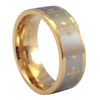 Gold Medieval Gothic Cross Stainless Steel Ring