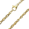 Gold Twisted Cable Chain Stainless Steel 2.5mm 20-inch Necklace