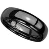 Gothic Black Tungsten Ring 6mm Wedding Band Handfasting 2