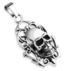 Gothic Skull Necklace Stainless Steel Steampunk Pendant