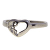 Hypoallergenic Women's Filigree Heart Stainless Steel Ring