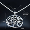 Infinite Music Note Necklace Stainless Steel Musical Instrument Pendant Flat View