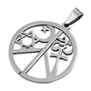 Interfaith Coexist Necklace Peace Sign Stainless Steel Pendant