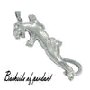 Jaguar Necklace Stainless Steel Mountain Lion Panther Pendant Backside