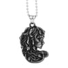 Medusa Necklace Stainless Steel Mythological Snake Woman Gorgon Pendant