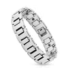 Mens Classic Tungsten Bracelet Modern Magnetic Link Watch Band Style