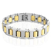 Mens Magnetic Classic Gold Tungsten Bracelet