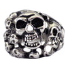 Men's Stainless Steel Skull Ring - Breaking Out of Your Soul