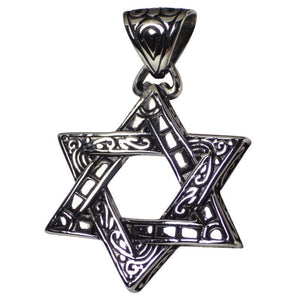 Men's Star of David Stainless Steel Pendant Necklace 1