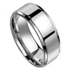 Minimalist Anniversary Ring Stainless Steel 4mm Simple Wedding Band Right View