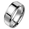 Minimalist Anniversary Ring Stainless Steel 6mm Simple Wedding Band