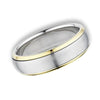 Minimalist Spinner Ring Gold Stainless Steel Modern Anti-Anxiety Band Bottom View