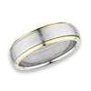 Minimalist Spinner Ring Gold Stainless Steel Modern Anti-Anxiety Band
