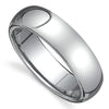Minimalist Wedding Band Stainless Steel 6mm Simple Handfasting Ring Right View