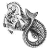 Mythological Hippocampus Necklace Stainless Steel Nautical Seahorse Pendant
