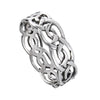 Norse Knot Ring 925 Sterling Silver Infinity Viking Band 6mm
