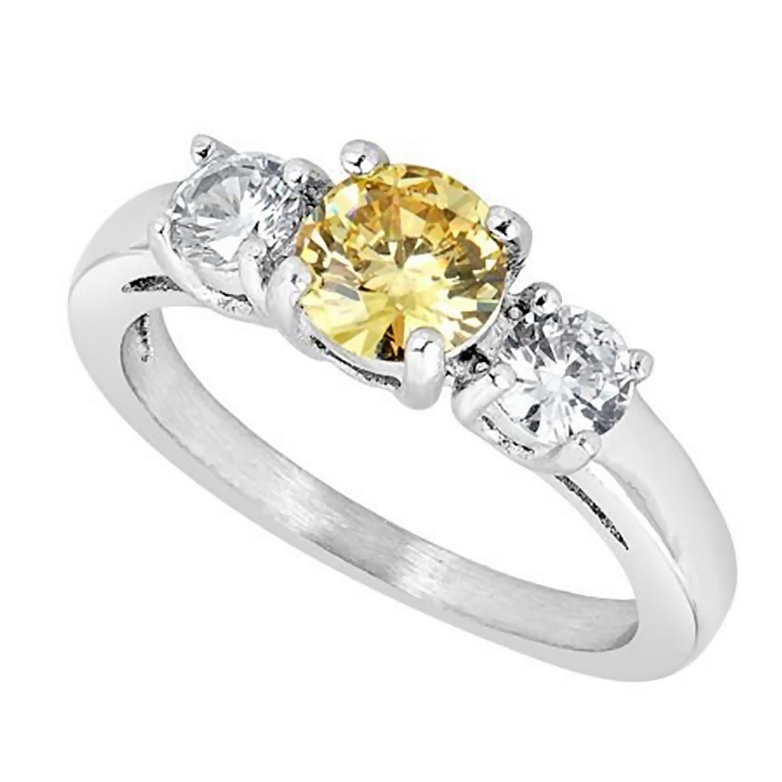 Exclusive Yellow Stone Streamlined Design Superior Quality Ring SR-010 –  Rudraksh Art Jewellery