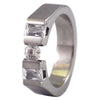 Three CZ Stone Engagement Ring