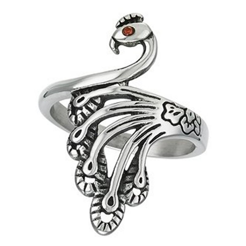 SOLD--Art Deco Marcasite Peacock Ring Sterling Silver c. 1930 – Bavier  Brook Antique Jewelry