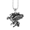 Pegasus Necklace Stainless Steel Mythical Winged Horse Pendant
