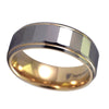 Rectangle Faceted Men's Tungsten Ring