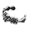 Royal Lion Bracelet Large Stainless Steel Medieval Gothic Cross Cuff Left Face
