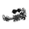Royal Lion Bracelet Large Stainless Steel Medieval Gothic Cross Cuff Right