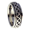 Silver Celtic Knot Spinner Stainless Steel Ring