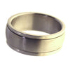 Simple Domed Stainless Steel Spinner Ring