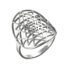 Sri Yantra Ring Stainless Steel Sacred Geometry Golden Proportion Band
