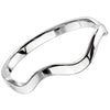 Stackable Silver Stainless Steel Wave Fashion Ring