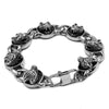 Stainless Steel Wolf Bracelet Wolves Bangle Cuff
