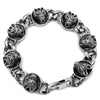 Stainless Steel Wolf Bracelet Wolves Bangle Cuff